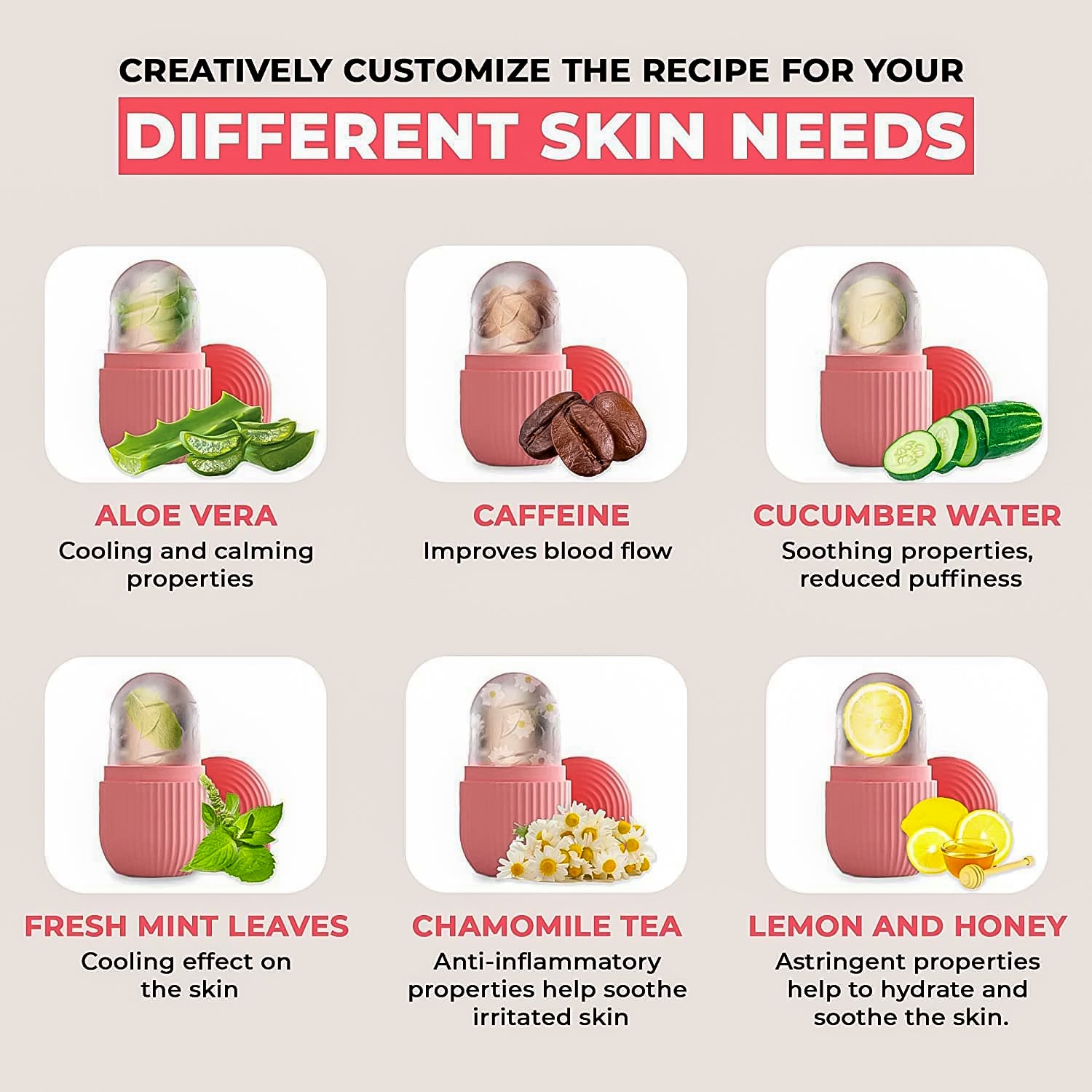 Beauty Face Massage Ice Roller (1 Pc) Beauty Face Massage Ice Roller (1 Pc)